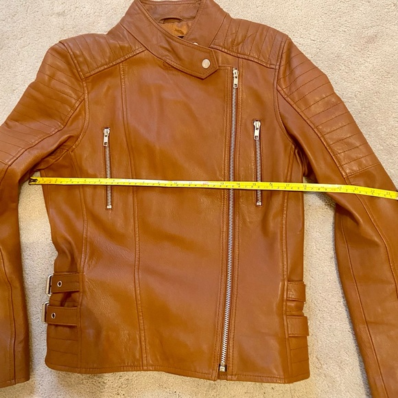 Barneys Brown All Leather Jacket - Picture 7 of 10